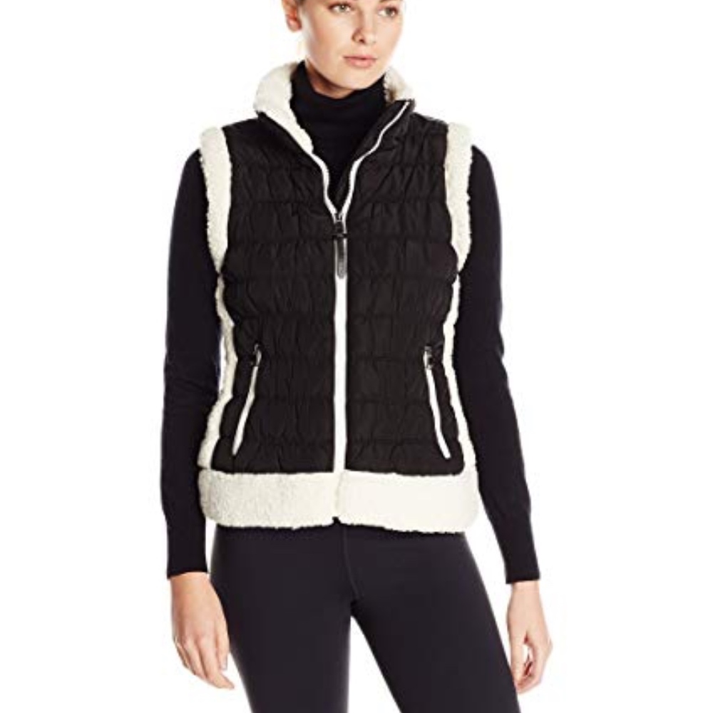 Calvin Klein Performance Sherpa-Trim Quilted Vest